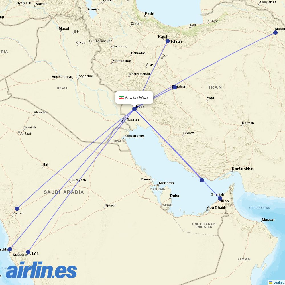  at AWZ route map