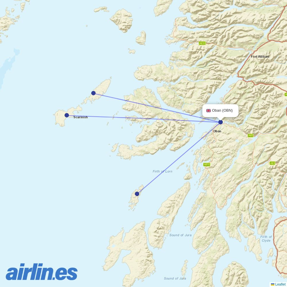  at OBN route map