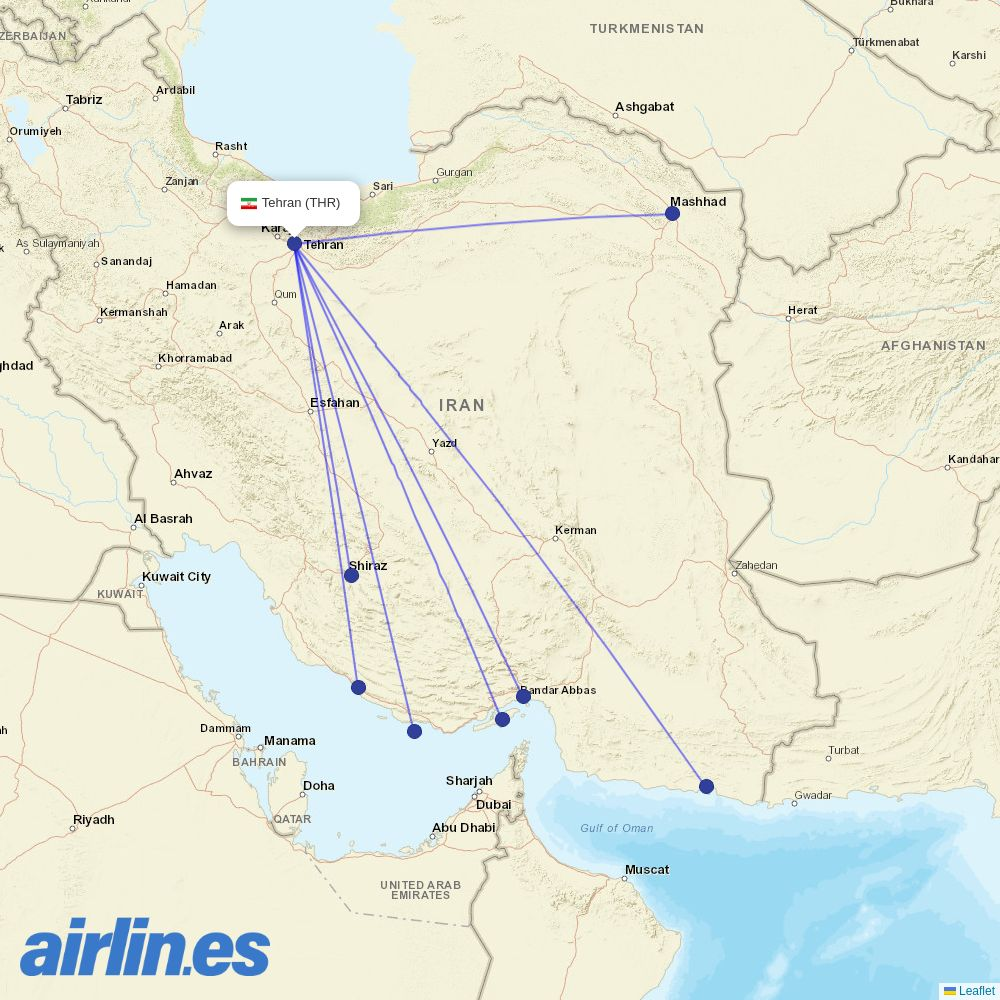  at THR route map