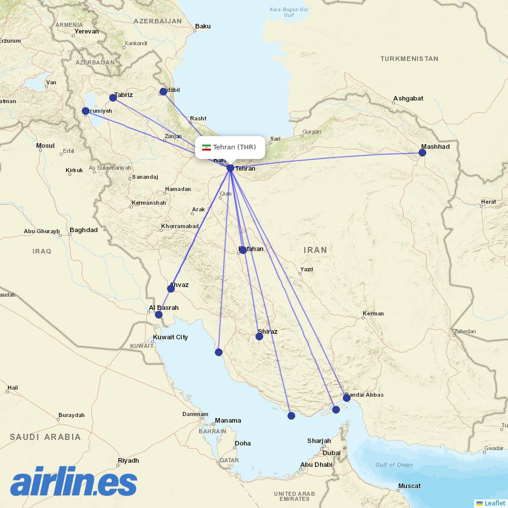  at THR route map