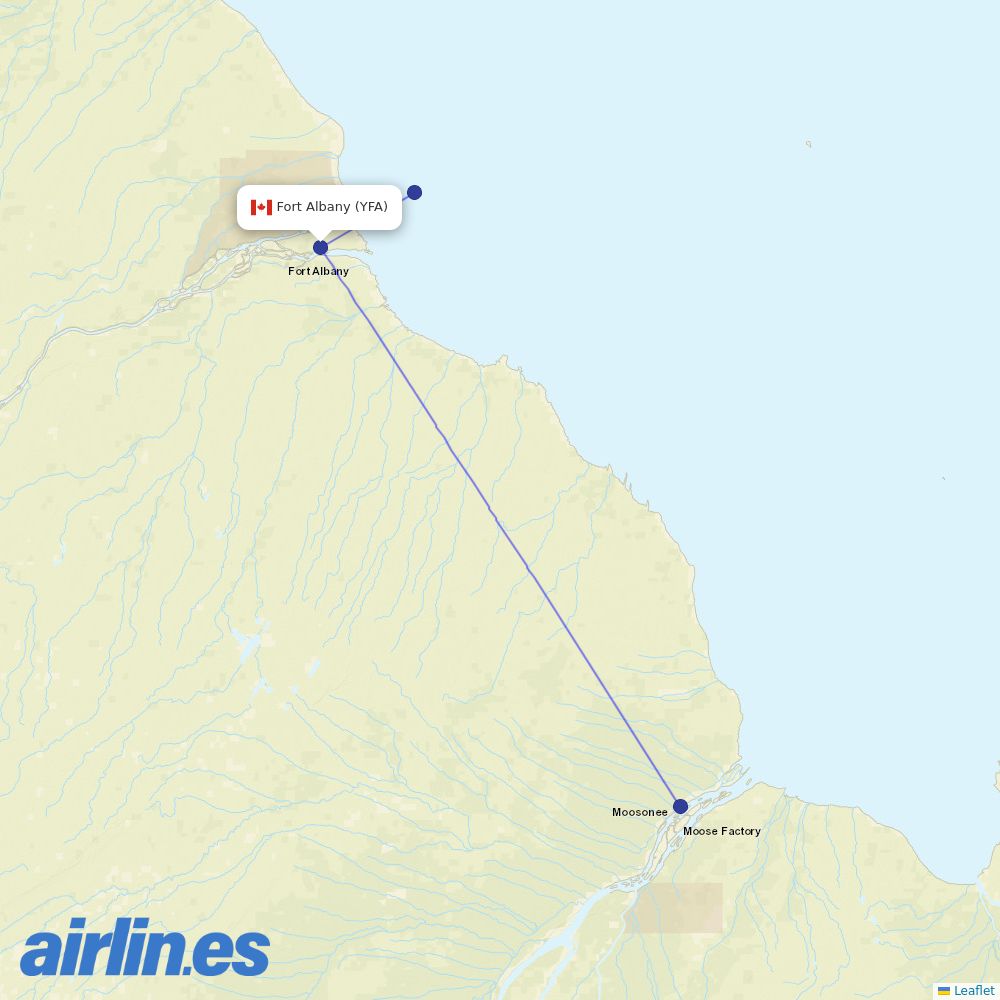  at YFA route map